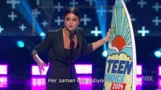 Selena Gomez TCA 2014 Ödül Konuşması Altyazılı [upl. by Muscolo]