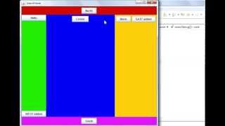 Java programming part 62 GUI  Panels Within BorderLayout Layout being changed [upl. by Elleuqram]