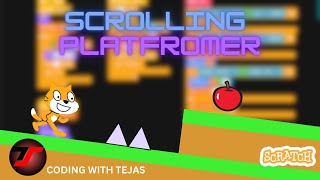 Scrolling Platformer Game on Scratch Pt 1  Scratch Coding Tutorial  Easy to Do [upl. by Alodi]