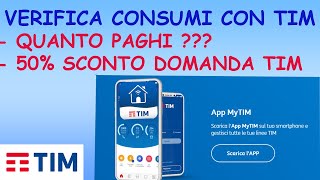 MY TIM verifica Costi e Consumi sul Telefonochiamate effettuateDomanda 50 sconto TIM per Disabili [upl. by Salangia643]