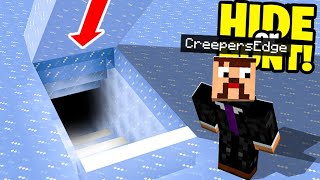 I made a SECRET Minecraft base under ICE LAKE Hide Or Hunt 1 [upl. by Phia]