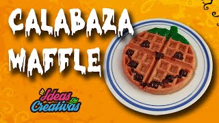 🎃 Waffles de Halloween 🎃 Calabaza 🎃 Ideas creativas DIY [upl. by Duaner]