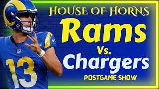 Rams vs Chargers postgame show Stetson Bennett improves Jordan Whittington shines again [upl. by Eiznikam]