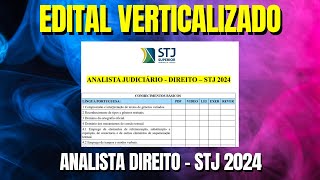 ANALISTA JUDICIÁRIO  DIREITO  STJ 2024  Edital Verticalizado [upl. by Richers543]