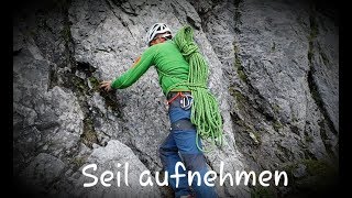 Seil aufschiessen Seilaufnehmen SwissFinish Seilpuppe amp Seilrucksack [upl. by Garda]