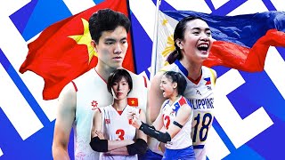 TRỰC TIẾP  Việt Nam vs Philippines  Trước trận FIVB Challenger Cup 2024 [upl. by Mogerly]