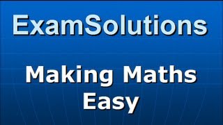 ALevel Maths Edexcel C2 January 2007 Q4  ExamSolutions [upl. by Callida51]