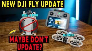 NEW DJI FLY UPDATE  DJI Mini 4 Pro  Neo  NEW FIRMWARE Update [upl. by Ferdinanda]