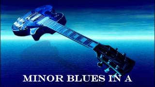 Blues in A minor Backing Track [upl. by Enelyam65]