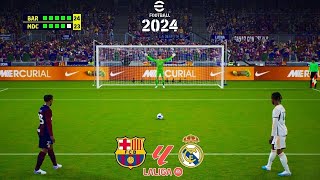 FC Barcelona VS Real madrid Friendly March Penaltyshortout efootball penaltyshootout [upl. by Marlowe]