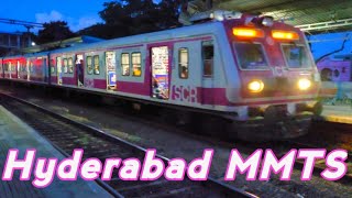 HYDERABAD MMTS Local Train South Central Railways  Indian Railways [upl. by Enrique]