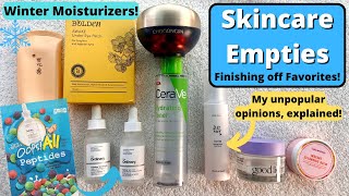 Skincare Empties Unpopular Opinions PEPTIDES Why I Dont Use Green Tea with LED Therapy amp More [upl. by Ahsenauj785]