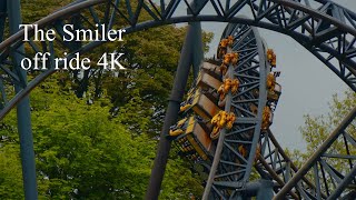 The Smiler off ride 4K [upl. by Ayanal]