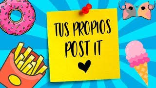 Haz Tus Propios Post It  Notas Adhesivas 📝  Lorena G 💜 [upl. by Cavan]