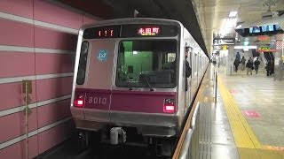 東京メトロ半蔵門線8000系の深夜1本運転 23時18分発各停永田町行き最終電車 東急田園都市線中央林間駅 [upl. by Yerag]