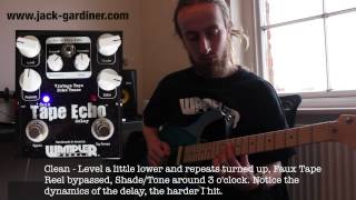 Wampler Faux Tape Echo Demo  Jack Gardiner [upl. by Gnuy]