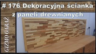 176 Dekoracyjna ścianka z paneli drewnianych [upl. by Fiora845]