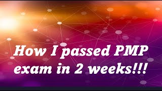 How I pass PMP exam in just 2 weeks [upl. by Ogdan]