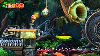 Donkey Kong Country Tropical Freeze  100 Walkthrough  13 Canopy Chaos Puzzle Pieces and KONG [upl. by Healy]