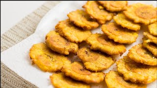 DES BANANES PESEES HAITIAN  ANTILLAIS RECIPE [upl. by Aleka]