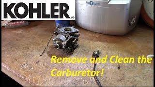 Kohler CV Series VTwin Carb Removal and Cleaning [upl. by Nitaf]