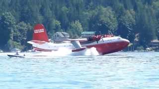 Coulson Hawaii Mars Water Bomber  Landing on Sproat Lake [upl. by Anitnemelc]