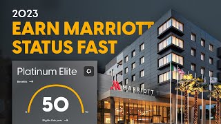 Earn Marriott status the EASY way  2023 Promotion [upl. by Ainecey]