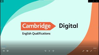 The preferred exam experience  Cambridge English Qualifications Digital [upl. by Trebornhoj273]