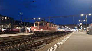 SBB 420 304  NightJetEuroNight vertrekt van station Zürich HB op 2592024 [upl. by Bradlee370]