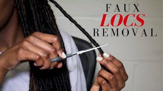 Safely and Easily Remove Goddess Faux Locs [upl. by Hayyifas]