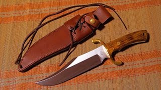 Böker Treebrand Solingen Chestnut Bowie LTD most beautiful bowie knife Messer Waffe LARP Reenactment [upl. by Aerol]