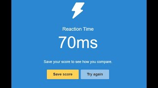 Reaction Time Test  101ms and 89ms [upl. by Erodasi598]