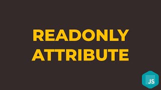 How to Add and Remove Readonly Attribute in Javascript [upl. by Atteuqal587]