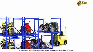 Chairborne Mtrack Series Stacking Rack Motorcycle Rack [upl. by Atinomar]