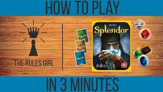 How to Play Splendor in 3 Minutes  The Rules Girl [upl. by Ecinna871]