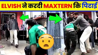 😂Elvish yadav Ne Maxtern Ko Mara।Elvish yadav Beaten Maxtern video elvish yadav Maxtern fight video [upl. by Assenyl]