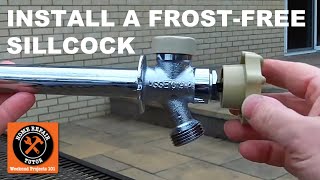 How to Install a FrostFree Sillcock  Part 2 Installation Tips [upl. by Lorie]