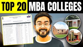 Top 20 MBA Colleges in India  An Honest Ranking [upl. by Vasta]