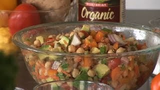 Mexican Chick Pea Salad  Healthy Salads [upl. by Nazar]