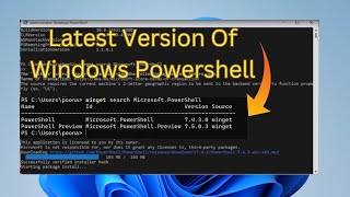 How to install latest version of powershell in Windows 11  Upgrade Powershell to 750 [upl. by Annoeik]