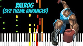 Balrog Theme Arranged  Street Fighter 2  Piano [upl. by Pris]