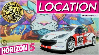 Forza Horizon 5 Photo Challenge PICTURE PAWFECT Farid Ruedas Lion Mural in Playa Azul FH5 Location [upl. by Ridinger]