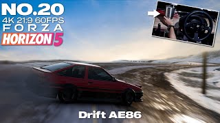 ดริฟรถซูชิ Sprinter Trueno AE86  Forza Horizon 5 with T300 [upl. by Sualk]