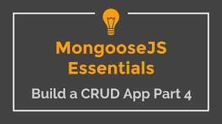 Mongoose JS Tutorial  6  Build a CRUD App 4 [upl. by Meagher862]