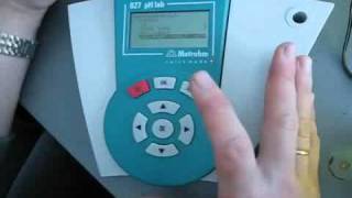 pH meter Metrohm 827 P2 [upl. by Mindi]