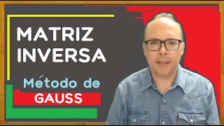 👨‍🏫MATRIZ INVERSA 3x3 Método de GAUSS Inversa haciendo ceros [upl. by Aitnic347]