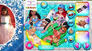 Disney Princess Pool Party  Game is on for Kids [upl. by Ellehsyt]