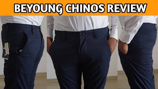 Beyoung Chinos Unboxing  Men Chinos Unboxing  Beyoung Chinos Review  Blue Chinos Unboxing [upl. by Aniram]