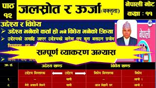 जलस्रोत र ऊर्जा  व्याकरण अभ्यास हल Class11 All Grammer Exercise with theoryNew Course 2077 [upl. by Dier]