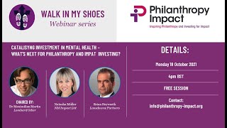 Philanthropy Impacts Walk in my Shoes series Catalysing Investment in Mental Health [upl. by Bigler835]